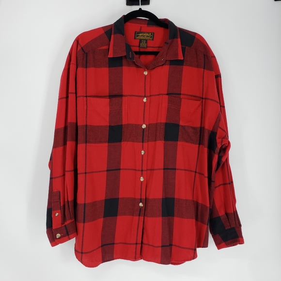 eddie bauer men's flannel shirts & tops